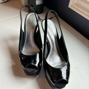 Bebe brand platform sandals